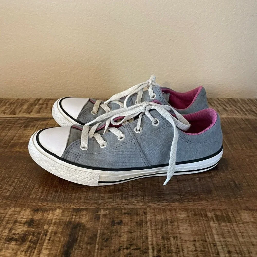 Converse All Star Youth Kids Girls Pink & Gray